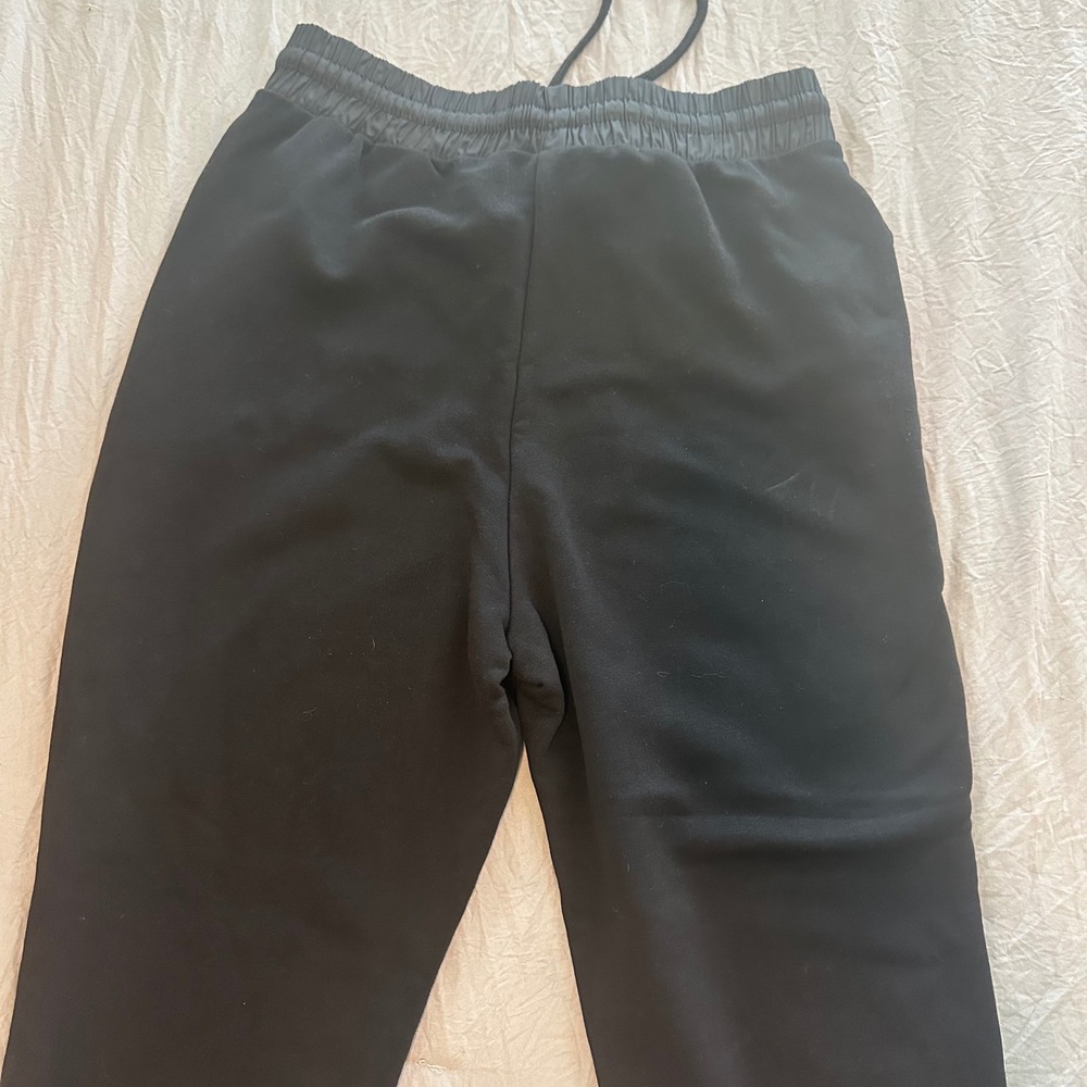 Zara Woman Definition Collection Black Jogger Sweatpants high waisted NWT Size L - Picture 9 of 10